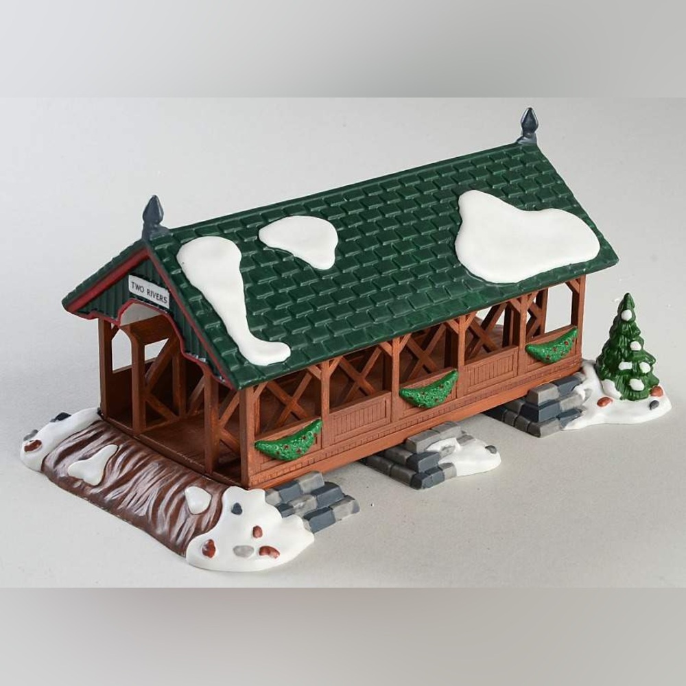 ▪️ Dept 56 Heritage Two Rivers Bridge #56561 Porcelain/Resin Village Accessory